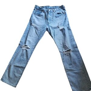 Levis Premium 501 '93 Jeans Mens Size 34x32 Blue Denim Straight Leg Button Fly